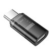 Adapter USB C do Lightning Hoco UA36D transparentny czarny